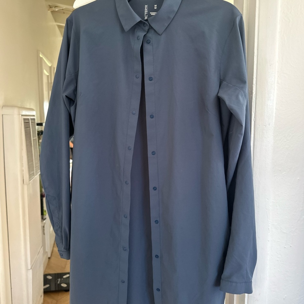 Blue Shirt Dress